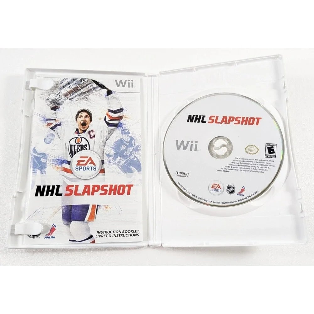 NHL Slapshot Nintendo Wii Game EA Sports Wayne Gretzky Complete CIB RVL-SHYE-USA